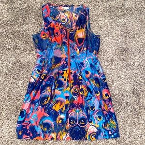 Multi colored sleeveless dress